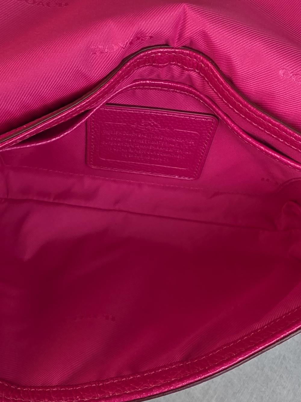 Coach Hot Pink Crossbody Turnlock Chain Shoulder Bag - Picture 9 of 11